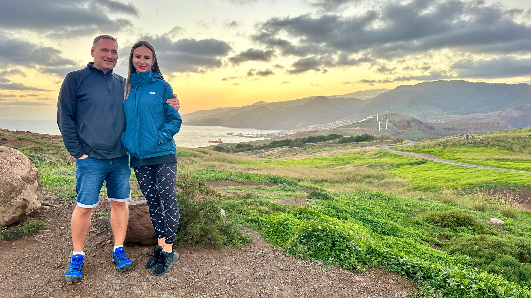 Ania i Bartek na tle panoramy Madery